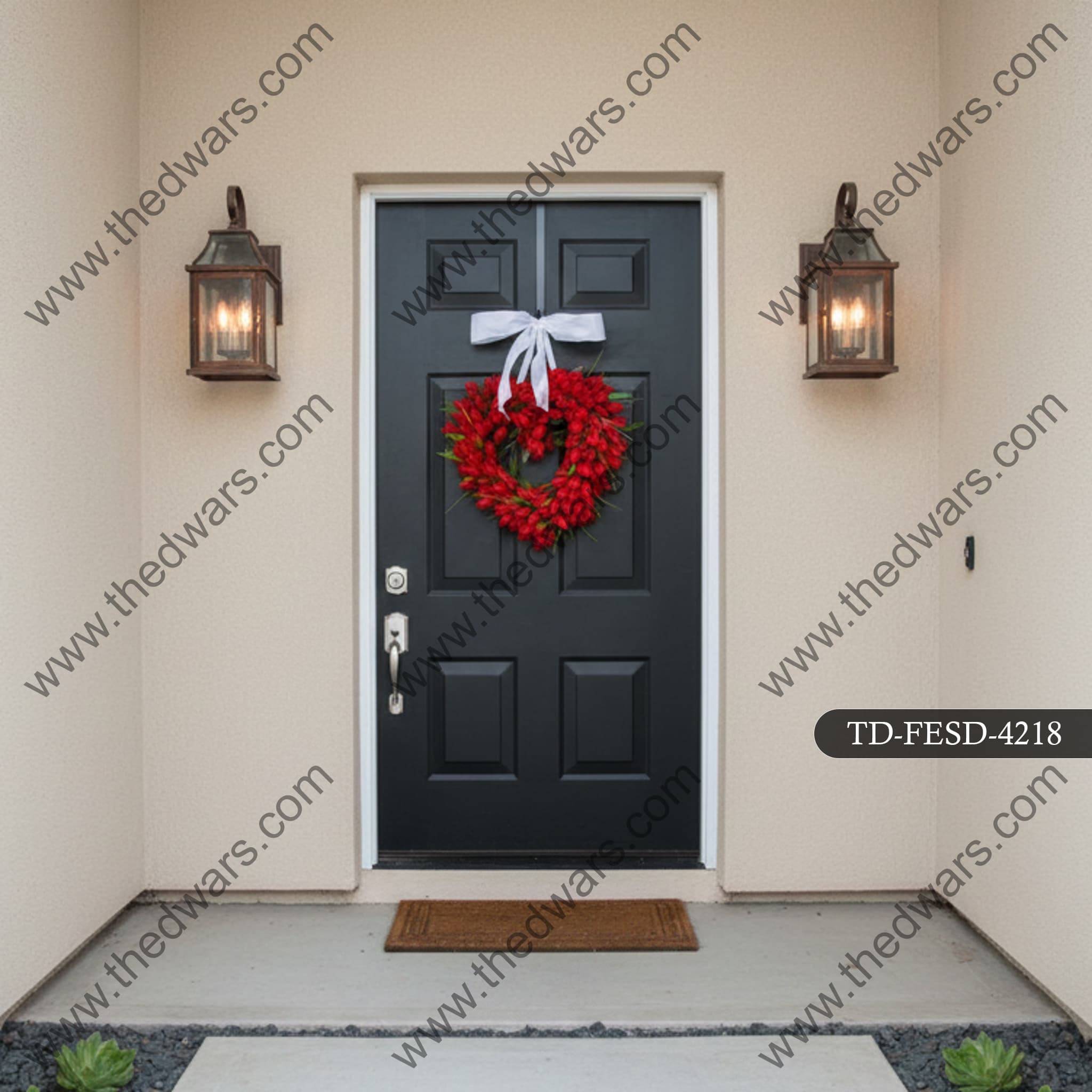 Flat Entrance Doors — custom wrought iron by The Dwars