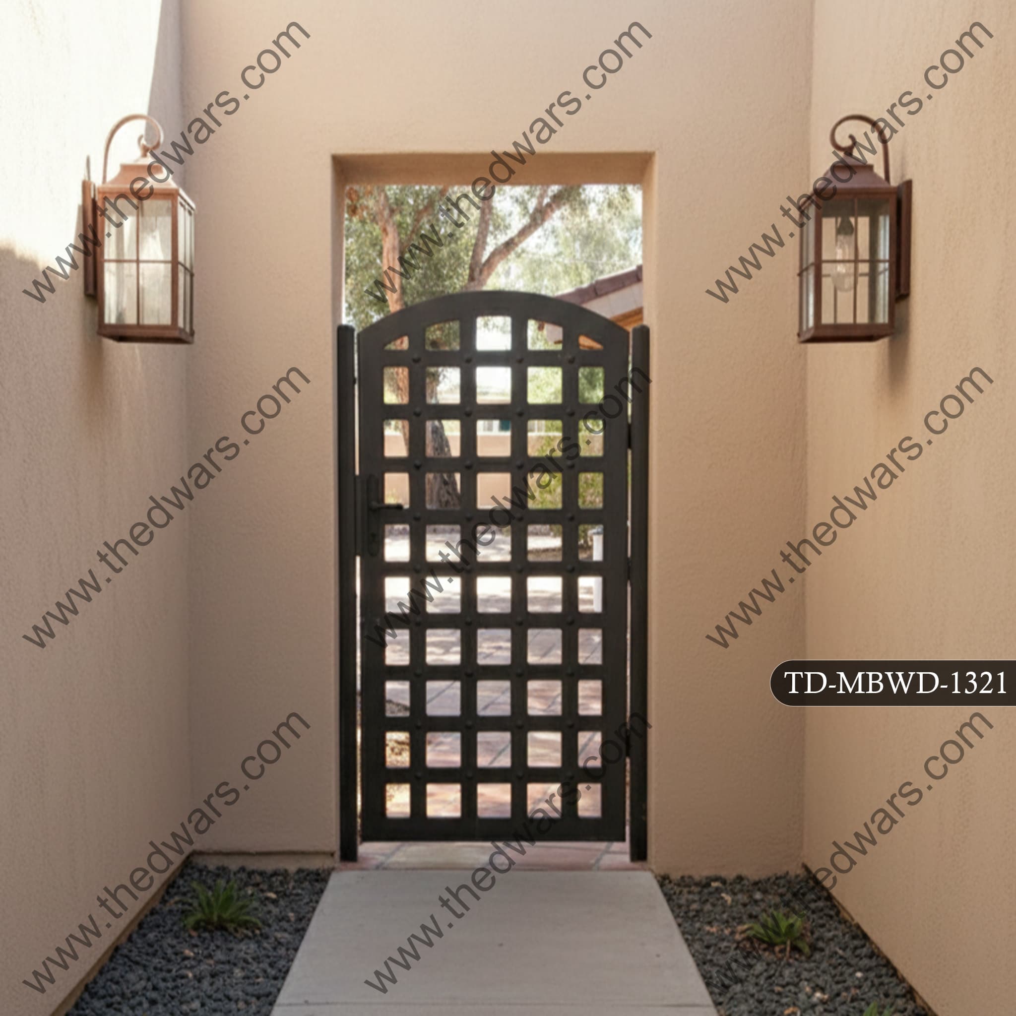 Designer Entry Gates — custom wrought iron by The Dwars