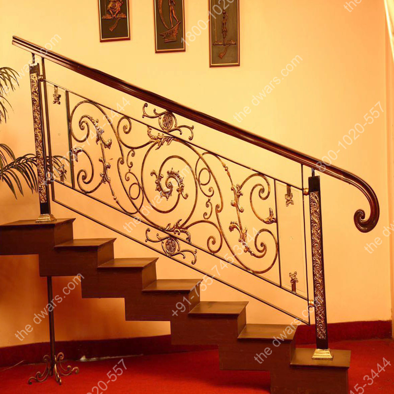 antique staircase & balcony railing
